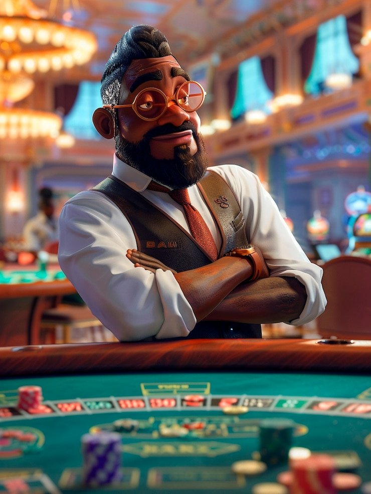 Dealer live filagaming menunjukkan kartu dalam permainan Over Under